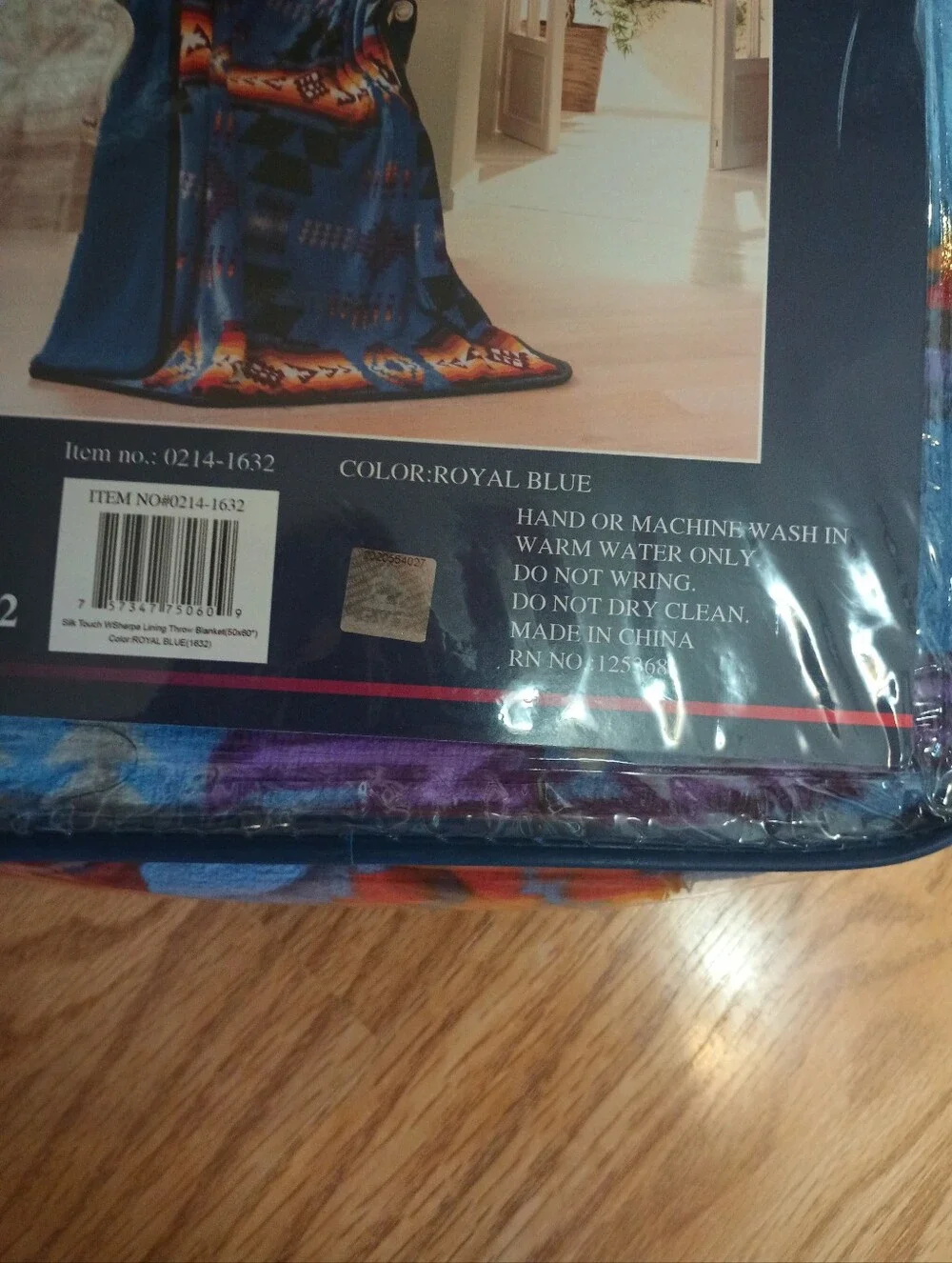 New! Nu Trendz Silk Touch Sherpa Throw. Southwest Design. 50